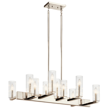  44316PN - Cleara™10 Light Linear Chandelier Polished Nickel