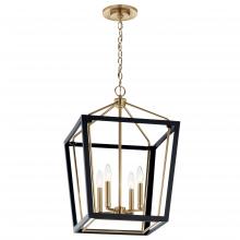  52619CPZBK - Foyer Pendant 4Lt