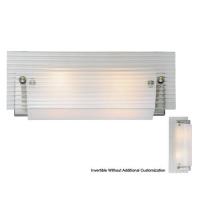  112114 - 16" Wide Quadrato Fluted Glass Vanity Light