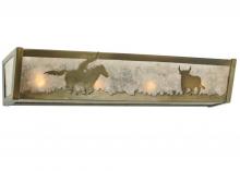  113548 - 24"W Cowboy & Steer Vanity Light