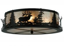 Meyda Blue 113621 - 22" Wide Elk at Dusk Flushmount