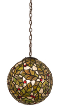  113902 - 9" Wide Holly Ball Mini Pendant