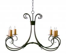  115240 - 36" Long Elon 6 Light Oblong Chandelier