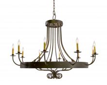  116321 - 50" Wide Silvana 10 Light Chandelier