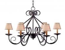 Meyda Blue 116413 - 36" Wide Jenna 6 Light Chandelier