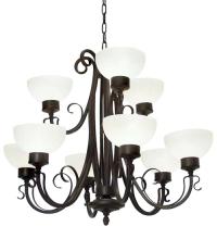  116424 - 36" Wide Mirasol 9 Light Chandelier