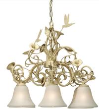  120993 - 24" Wide Hummingbird 6 Light Chandelier