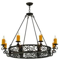  134760 - 42" Wide Delano 8 Light Chandelier