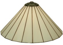  135955 - 17.75"W X 8.75"H Duncan White Shade