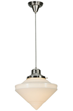  141103 - 14" Wide Revival Schoolhouse W/Deco Cone Globe Pendant