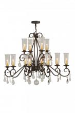  142887 - 48"W Zola 12 LT Two Tier Chandelier