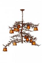  147616 - 48"W Pine Branch 12 LT Chandelier