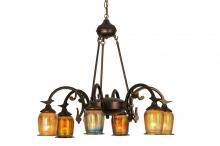  149190 - 28"W Favrile 6 LT Chandelier