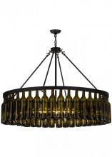  152072 - 48"W Tuscan Vineyard Estate 44 Wine Bottle Chandelier