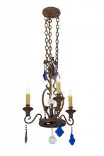 Meyda Blue 157205 - 20"W Peak 3 LT Chandelier