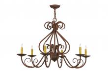  160224 - 36" Wide Jenna 6 Light Chandelier