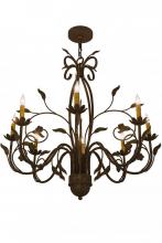  162407 - 36" Wide Bordeaux 8 Light Chandelier