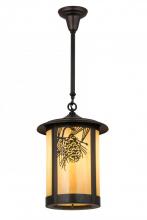  166028 - 12"W Fulton Winter Pine Pendant