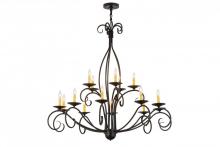  171607 - 48"W Sienna 15 LT Two Tier Chandelier