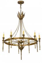  172362 - 36"W Amaury 10 LT Chandelier