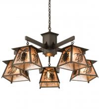  178527 - 40"W Scotch Pine 5 LT Chandelier