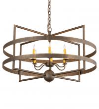  198833 - 36" Wide Aldari 6 Light Chandelier