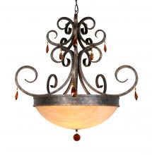  200730 - 36" Wide Serratina Chandelier