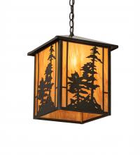  204739 - 11.5" Square Tall Pines Pendant