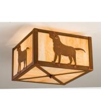 Meyda Blue 20763 - 17"Sq Labrador Retriever Flushmount