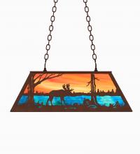  234285 - 33" Long Moose at Lake Oblong Pendant