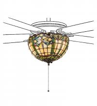  240007 - 12" Wide Tiffany Dragonfly Fan Light