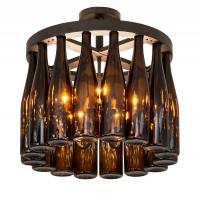  243695 - 19" Wide Tuscan Vineyard 16 Wine Bottle Chandelier