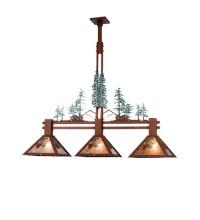  29365 - 45"L Winter Pine Tall Pines 3 LT Island Pendant