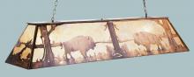  30148 - 60" Long Buffalo at Lake Oblong Pendant