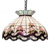 Meyda Blue 46579 - 20" Wide Roseborder Pendant