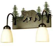  51063 - 16" Wide Lone Bear 2 Light Vanity Light