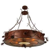  81788 - 58"W Woodland Pine Inverted Pendant