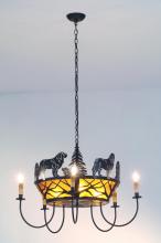  98408 - 32" Wide Big Dogs 5 Light Chandelier