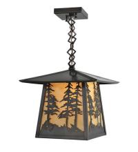  99530 - 12"Sq Stillwater Tall Pines Ceiling Pendant