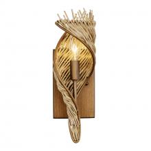  240K01RBTR - Flow 1-Lt Right Sconce - Baguette/Natural Rattan