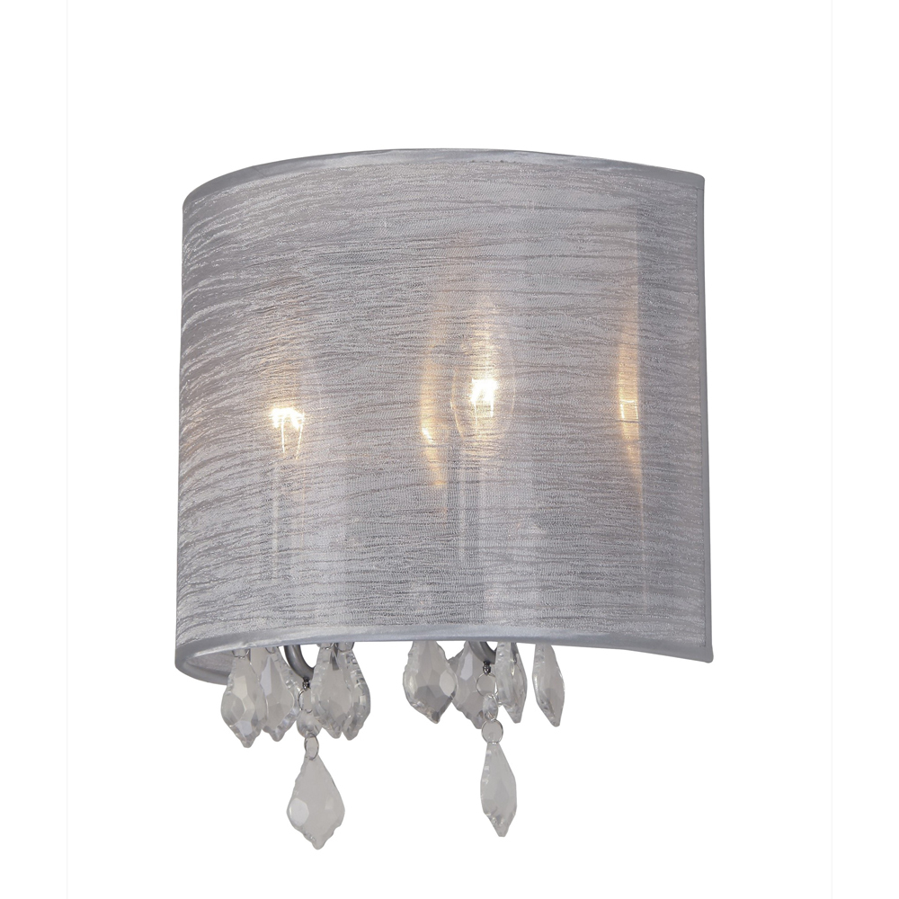 Claremont Silk Silver Wall Bracket