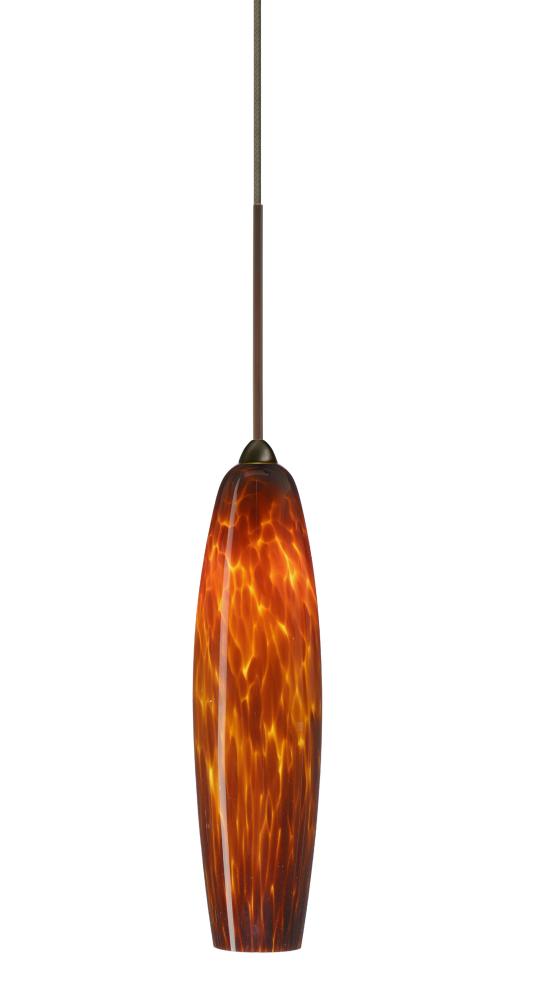 Besa Pendant Zumi Bronze Amber Cloud 1x35W GY6.35