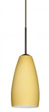  1BT-1509VM-LED-BR - Besa Chrissy Pendant Bronze Vanilla Matte 1x9W LED