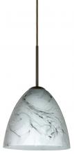  1JC-4470MG-BR - Besa Vila Pendant Bronze Marble Grigio 1x60W Medium Base