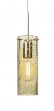  1JC-JUNI10GD-EDIL-SN - Besa, Juni 10 Cord Pendant, Gold Bubble, Satin Nickel, 1x4W LED Filament