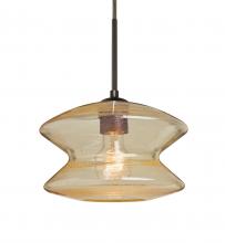  1JC-ZENGD-BR - Besa, Zen Cord Pendant, Gold Bubble, Bronze Finish, 1x60W Medium Base