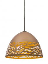  1JT-KIEVCP-LED-BR - Besa Kiev Pendant, Copper, Bronze Finish, 1x9W LED