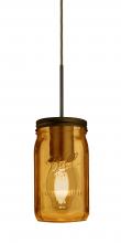  1JT-MILO4AM-EDIL-BR - Besa Pendant Milo 4 Bronze Amber 1x5W LED Filament