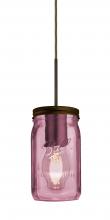  1JT-MILO4PL-EDIL-BR - Besa Pendant Milo 4 Bronze Purple 1x5W LED Filament