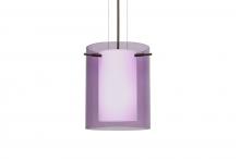  1KG-A00607-BR - Besa Pendant Pahu 8 Bronze Transparent Amethyst 1x100W Medium Base